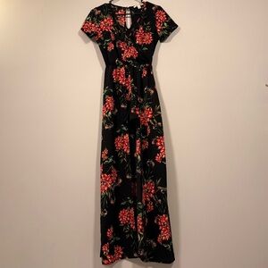 Miami Maxi Floral Romper Dress